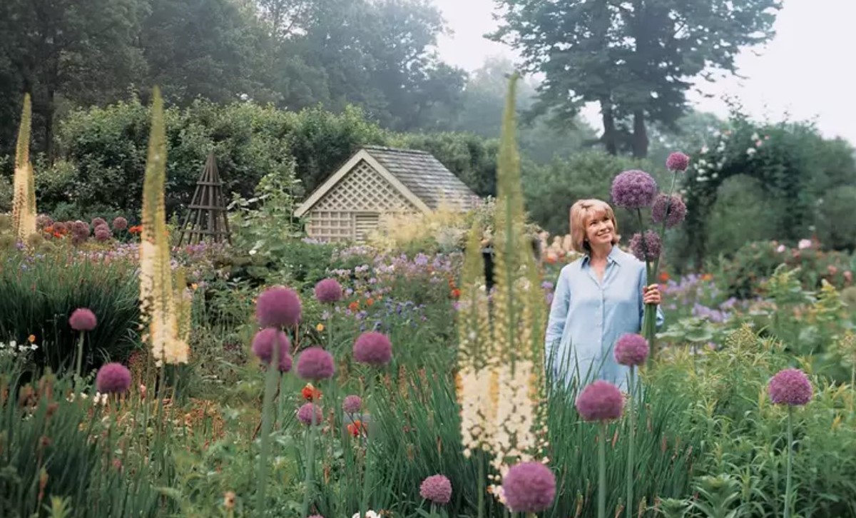 Martha Stewart on her farm.
