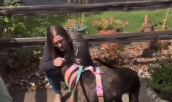 Courtney Short and her dog Lily.