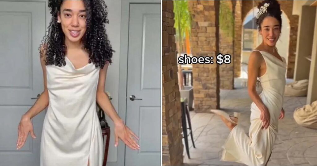 Bride bought the perfect wedding dress for only $3.75 and internet users are obsessed with it