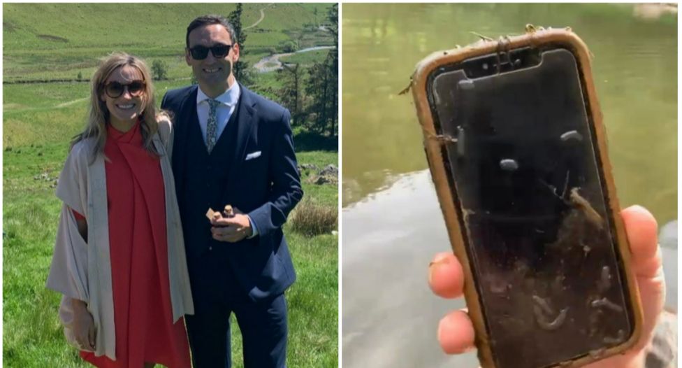 Man finds phone in a river and tracks down the owner to return sentimental photos