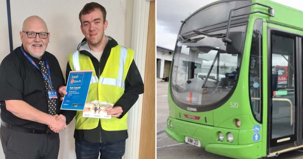 A young bus driver helps a mother and her children escape an aggressive ex-partner pursuing them