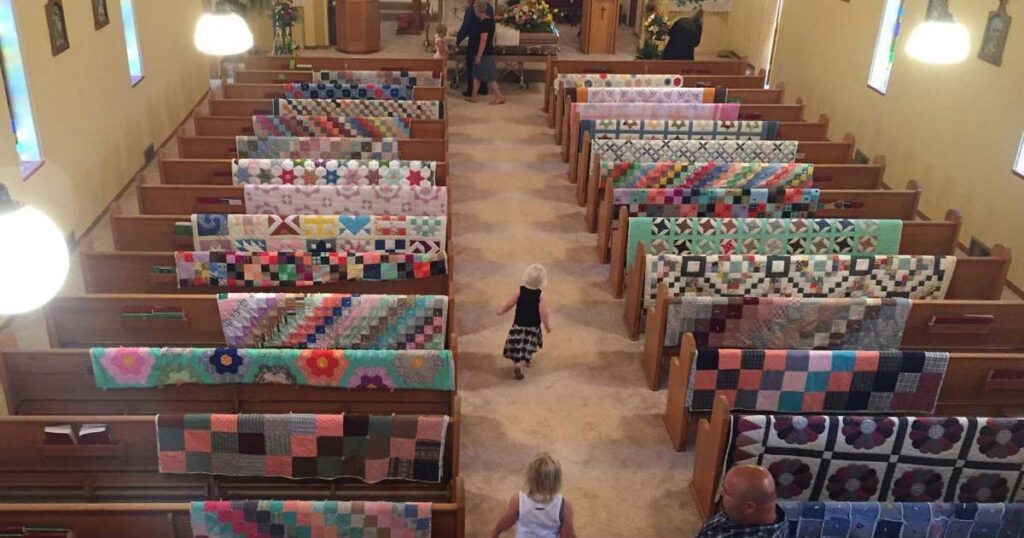 Grandma’s funeral turns into a spectacular exhibition of her creative, beautiful family quilts