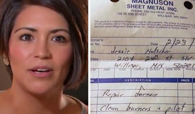 Repairman gets emergency call from new parents, then leaves note about their newborn on receipt