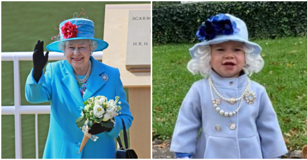 Two-year-old girl dressed up as Queen Elizabeth received a letter of thanks from Buckingham Palace