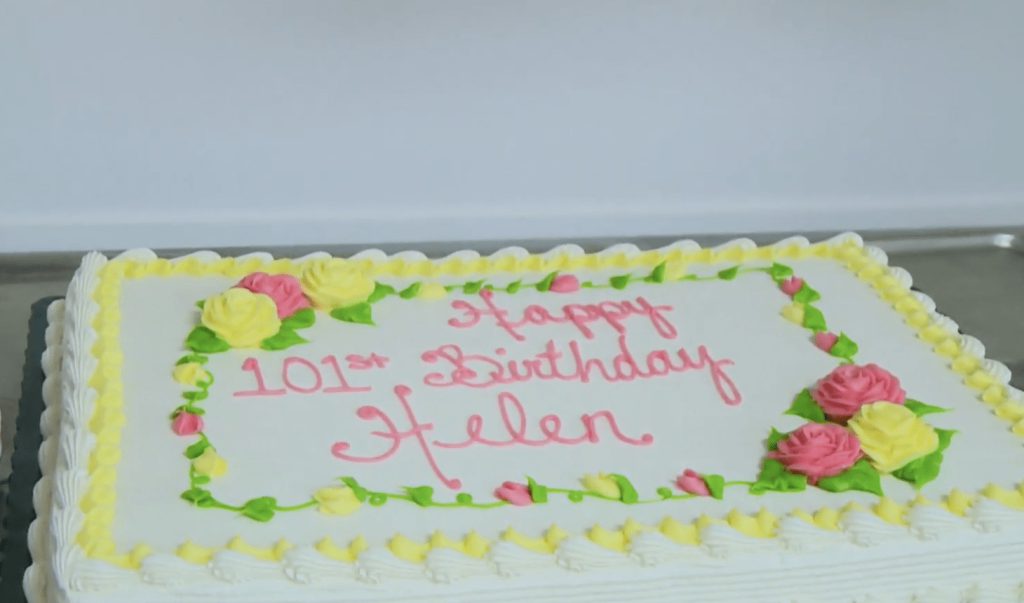 Woman celebrates her 101st birthday in style – she still does all her house chores without help