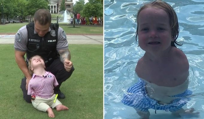 Police officer mentors 6-year-old without arms who dreams of becoming a detective