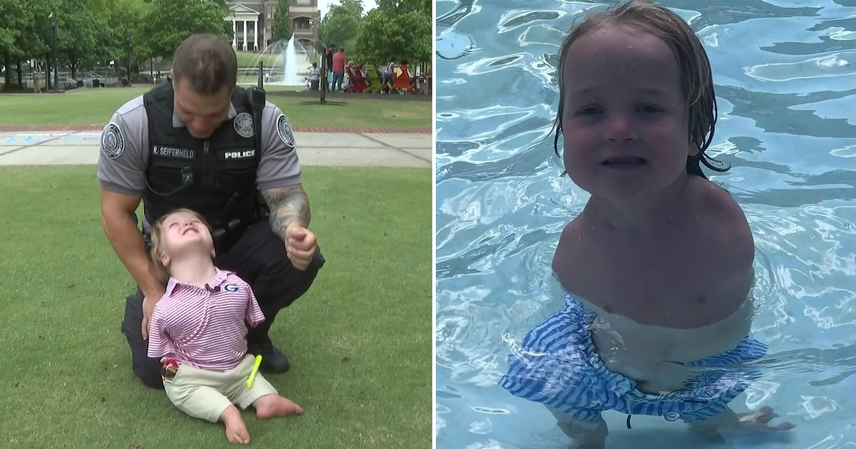 Police officer mentors 6-year-old without arms who dreams of becoming a detective