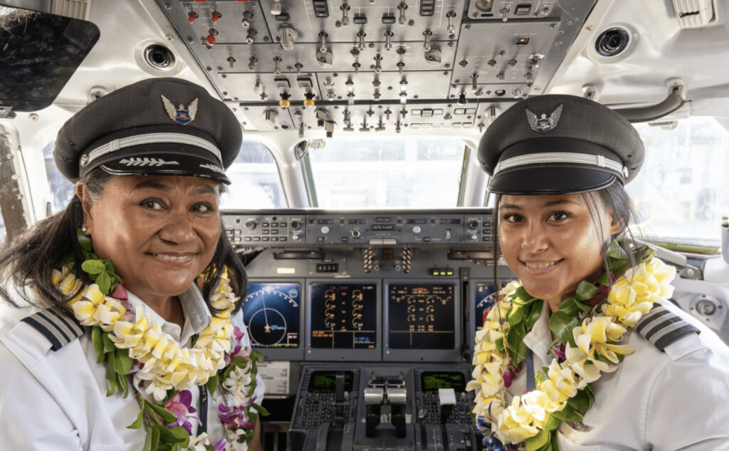 Mother and Daughter Pilot-Team Fly Across the Pacific Ocean in a Historic Flight