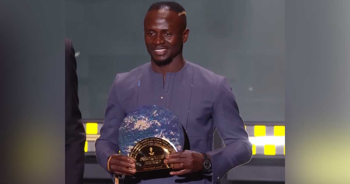 Sadio Mane scoops humanitarian award for charity work