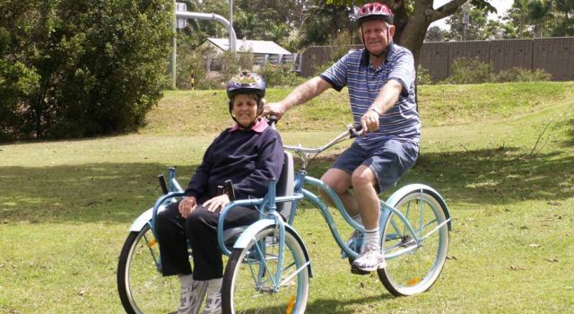 A man created a bikechair for his wife with Alzheimer’s so she could continue enjoying riding outdoors