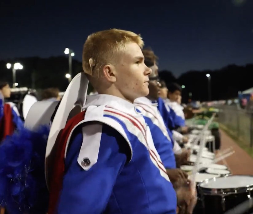 Deaf student realizes his dream after joining high school’s marching band drumline