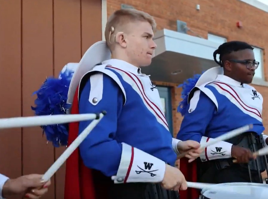 Deaf student realizes his dream after joining high school’s marching band drumline