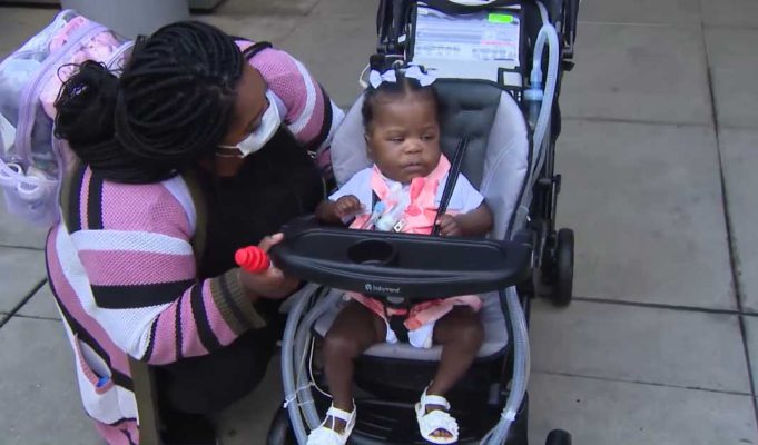 A micropreemie with a 50% survival chance leaves hospital after 524 days