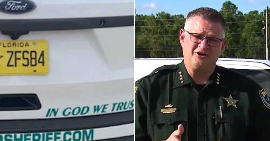 Sheriff in Florida refuses to remove “In God we trust” decals despite complaints from Atheists