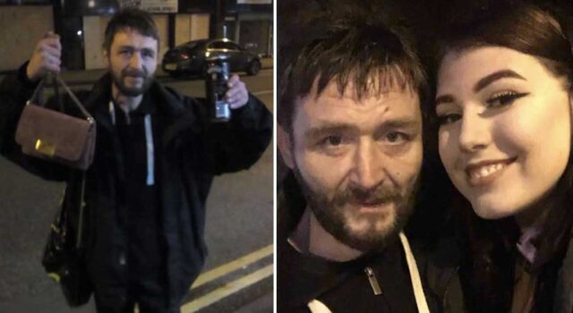 Homeless man travels for two days to give a young woman her missing cash-filled purse