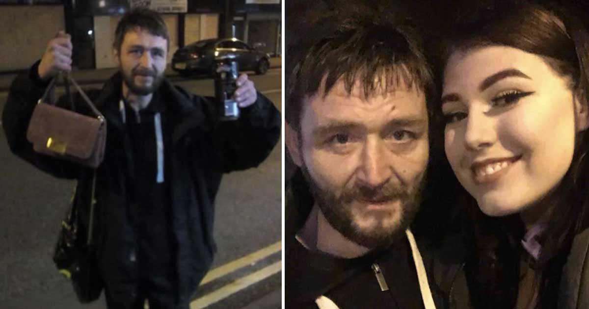 Homeless man travels for two days to give a young woman her missing cash-filled purse