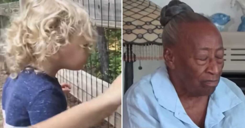 Elderly woman who had been missing for four days is found by a toddler chasing bubbles