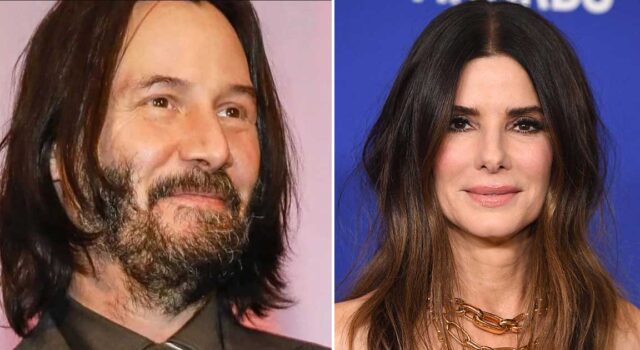 Keanu Reeves surprises Sandra Bullock with champagne and truffles because she had never tried them