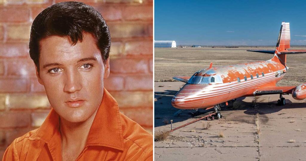 Elvis Presley’s private jet from 1962 sells at auction—the untouched interior is just fantastic