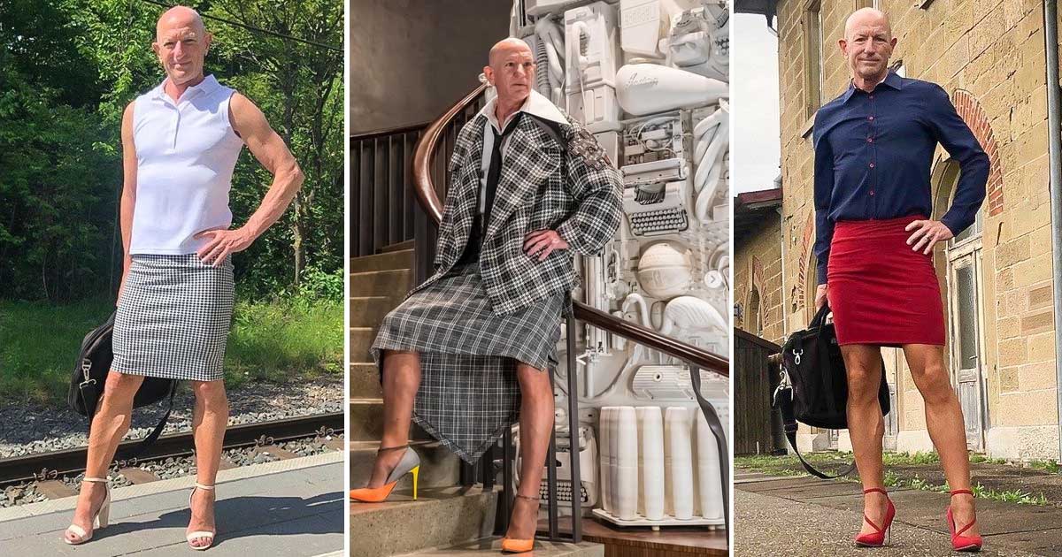 Meet Mark Bryan—a straight & happily married guy who enjoys donning skirts and heels every day