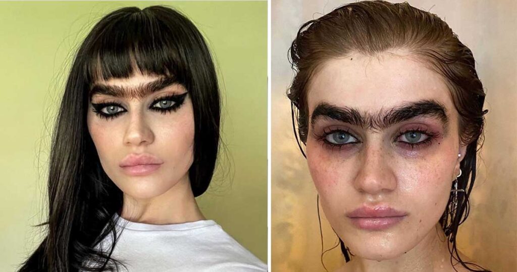 Meet Sophia Hadjipanteli—model who embraces her natural look and doesn’t let a razor or tweezers touch her face