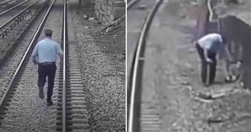Railroad workers notice 3-year-old autistic boy on train tracks—they act quickly to save him