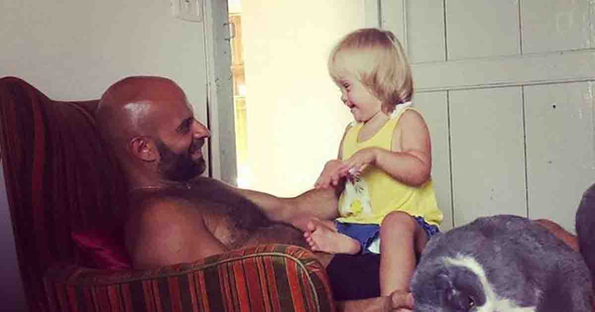 Single dad adopts a girl with special needs after 20 families rejected her