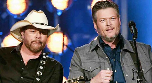 Blake Shelton gives a moving tribute to Toby Keith following the singer's sad passing at 62