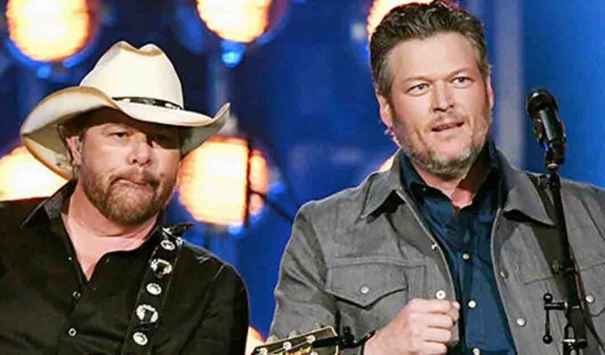 Blake Shelton gives a moving tribute to Toby Keith following the singer's sad passing at 62
