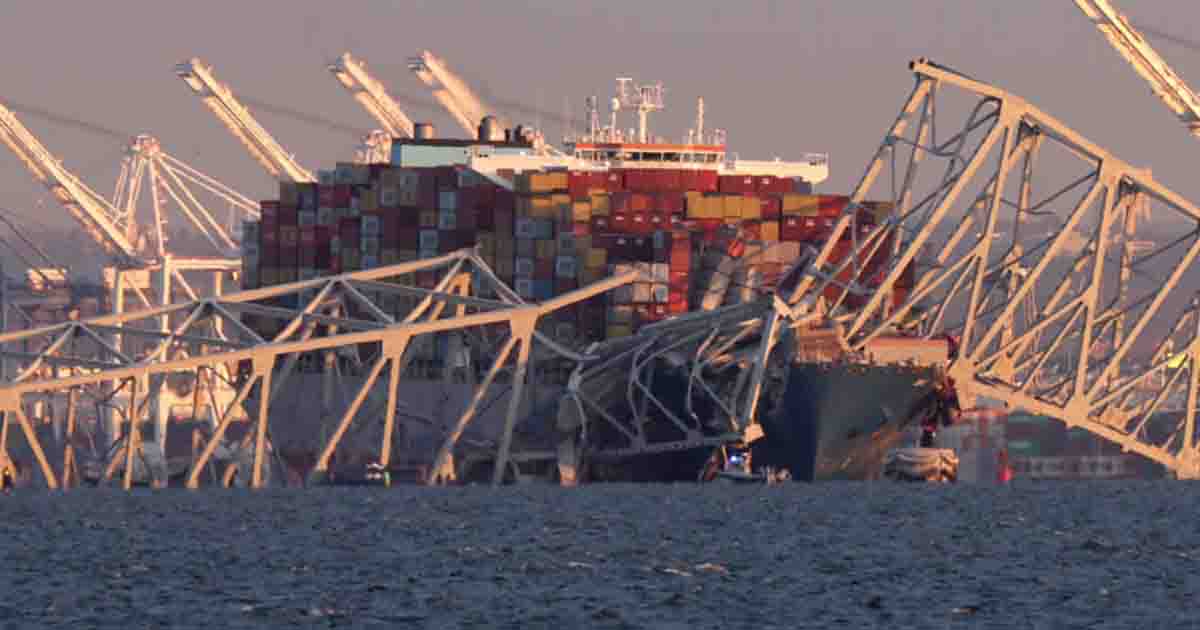 The Francis Scott Key Bridge collapsed in seconds when a cargo ship crashed into a pillar