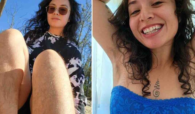 Woman happily accepts her body hair—says men appreciate her natural look