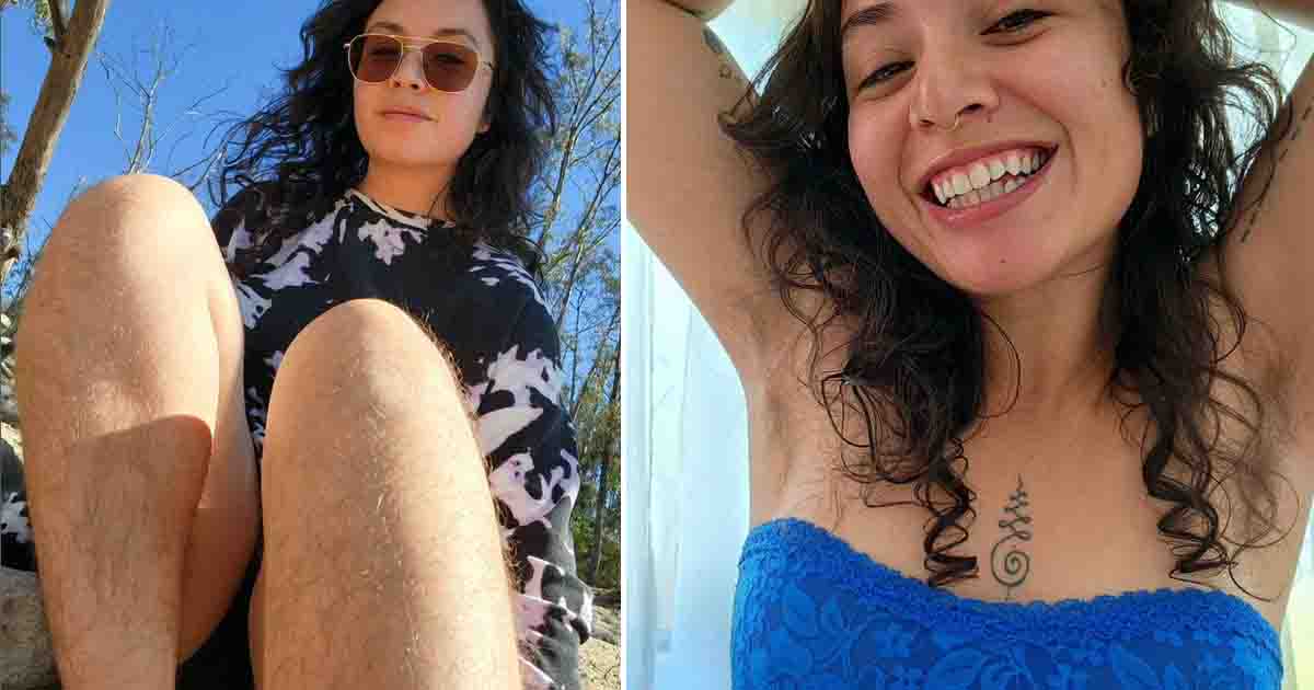 Woman happily accepts her body hair—says men appreciate her natural look