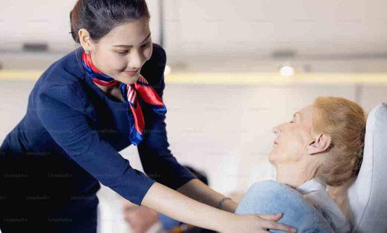 why do flight attendants say hello when boarding a plane