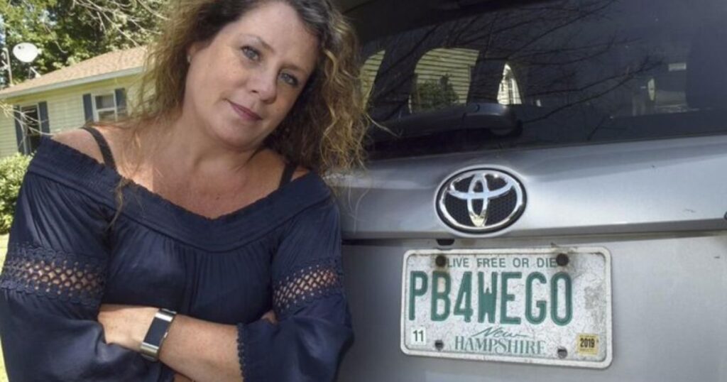 Mom of four told to give up her license plate after 15 years—DMV now says it’s inappropriate