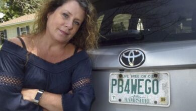 Mom of four told to give up her license plate after 15 years—DMV now says it’s inappropriate