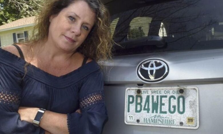 Mom of four told to give up her license plate after 15 years—DMV now says it’s inappropriate