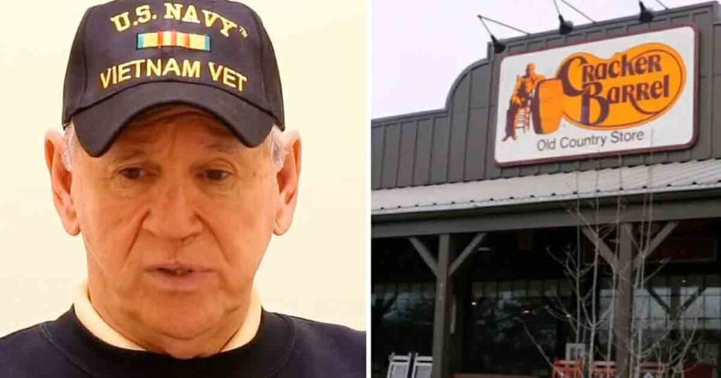 5 young men repeatedly disturb elderly veteran’s meal, leaving him in tears