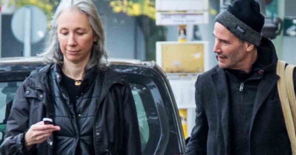 Keanu Reeves' girlfriend, 54, sparks mixed reactions with teal cut-out dress on the red carpet