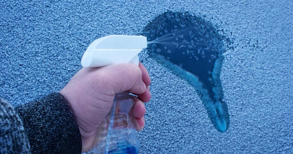 Easy hack to defrost your car window in seconds