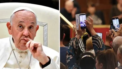 Mourners express outrage as visitors take photos of late Pope Francis