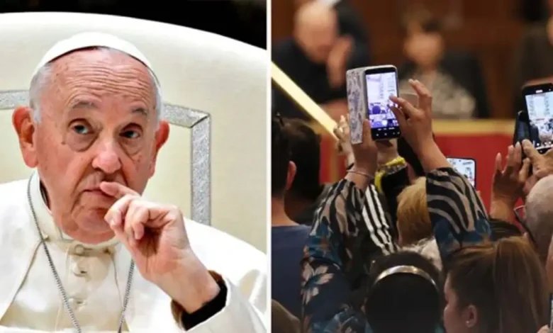 Mourners express outrage as visitors take photos of late Pope Francis