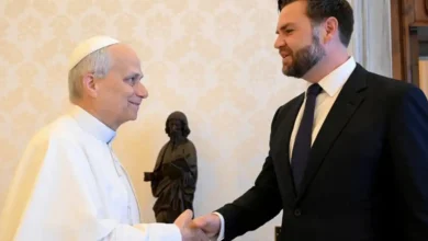 JD Vance criticized for breaking protocol with Pope Leo XIV - ‘Cringey’ arm pat sparks backlash