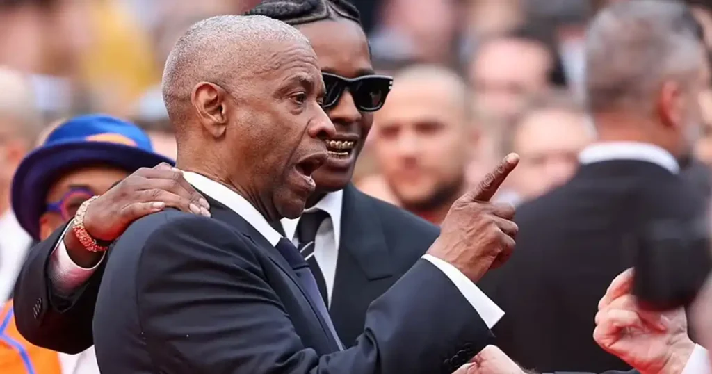 Denzel Washington stands his ground at Cannes after red carpet clash with photographer