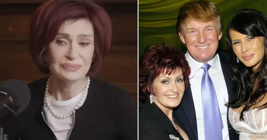 Sharon Osbourne breaks down after hearing unexpected voicemail from Donald Trump