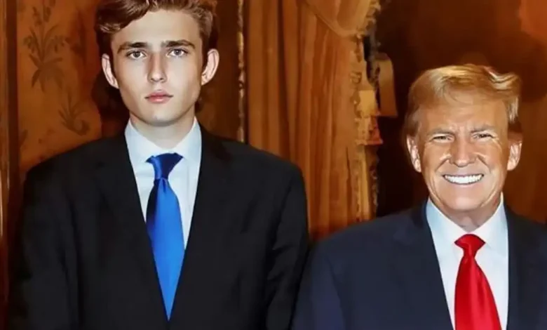 Barron Trump sparks buzz after viral side-by-side photo with young Donald Trump