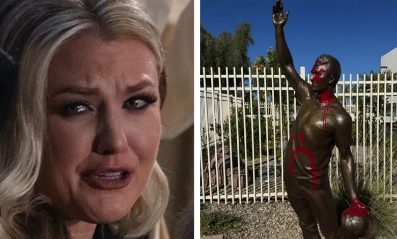 Charlie Kirk Statue Vandalized Days After Unveiling as Turning Point USA and Erika Kirk Respond