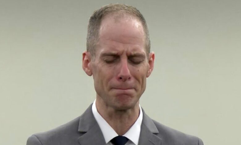 Caleb Flynn in court.