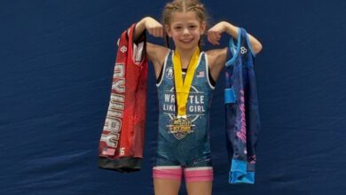 Powerlifter and kid fitness influencer Lucy Milgrim.