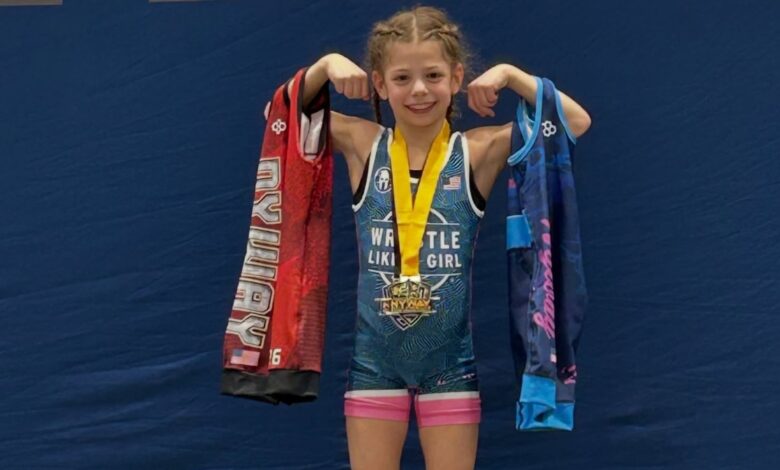Powerlifter and kid fitness influencer Lucy Milgrim.